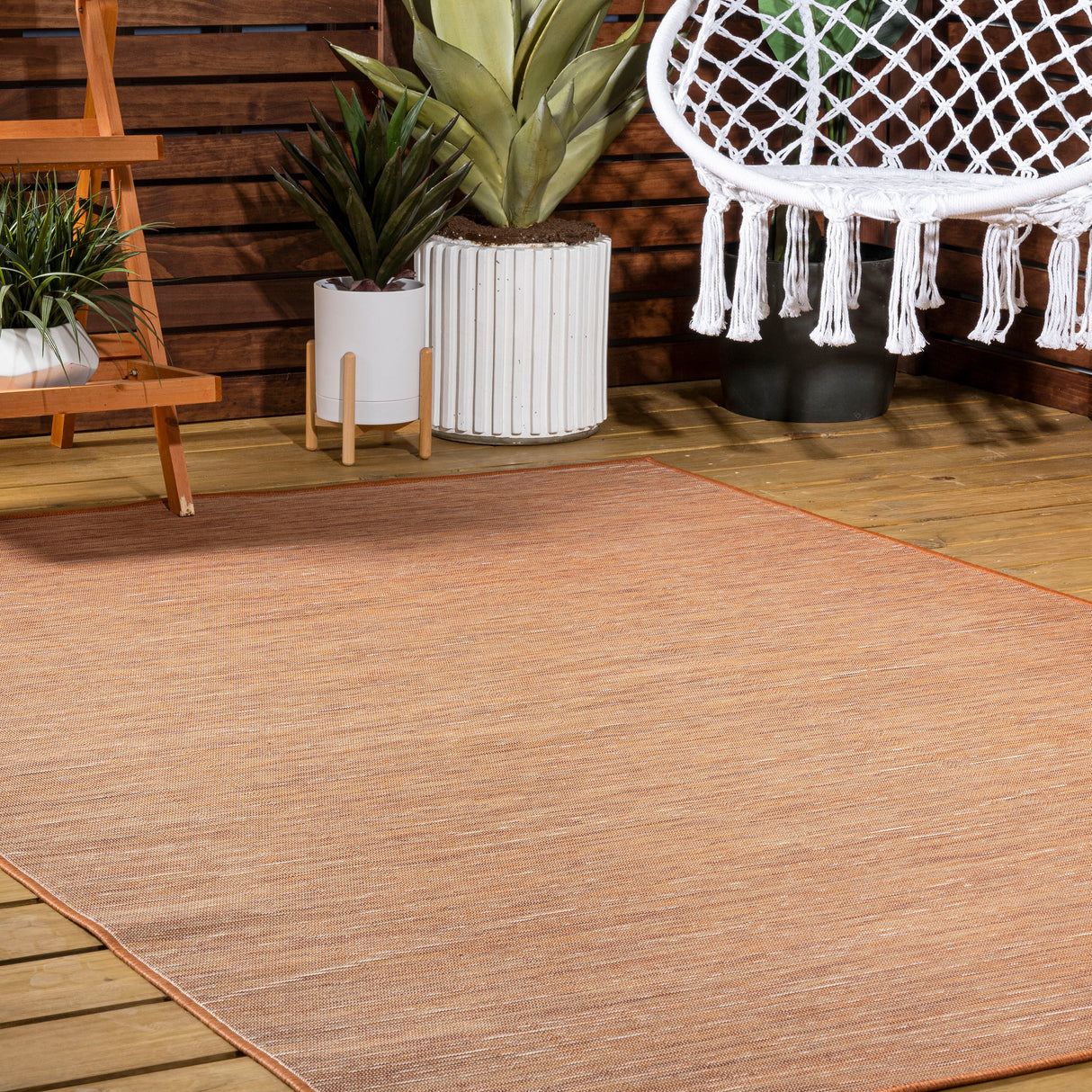 Ethan Modern Flatweave Solid Indoor/Outdoor Area Rug