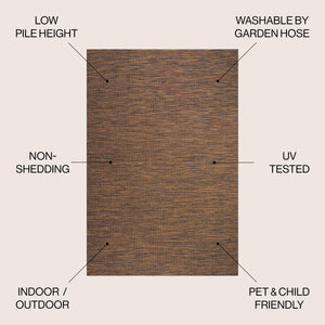 Ethan Modern Flatweave Solid Indoor/Outdoor Area Rug