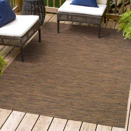 Ethan Modern Flatweave Solid Indoor/Outdoor Area Rug