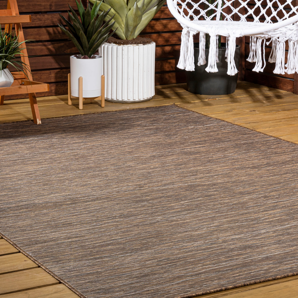 Ethan Modern Flatweave Solid Indoor/Outdoor Area Rug
