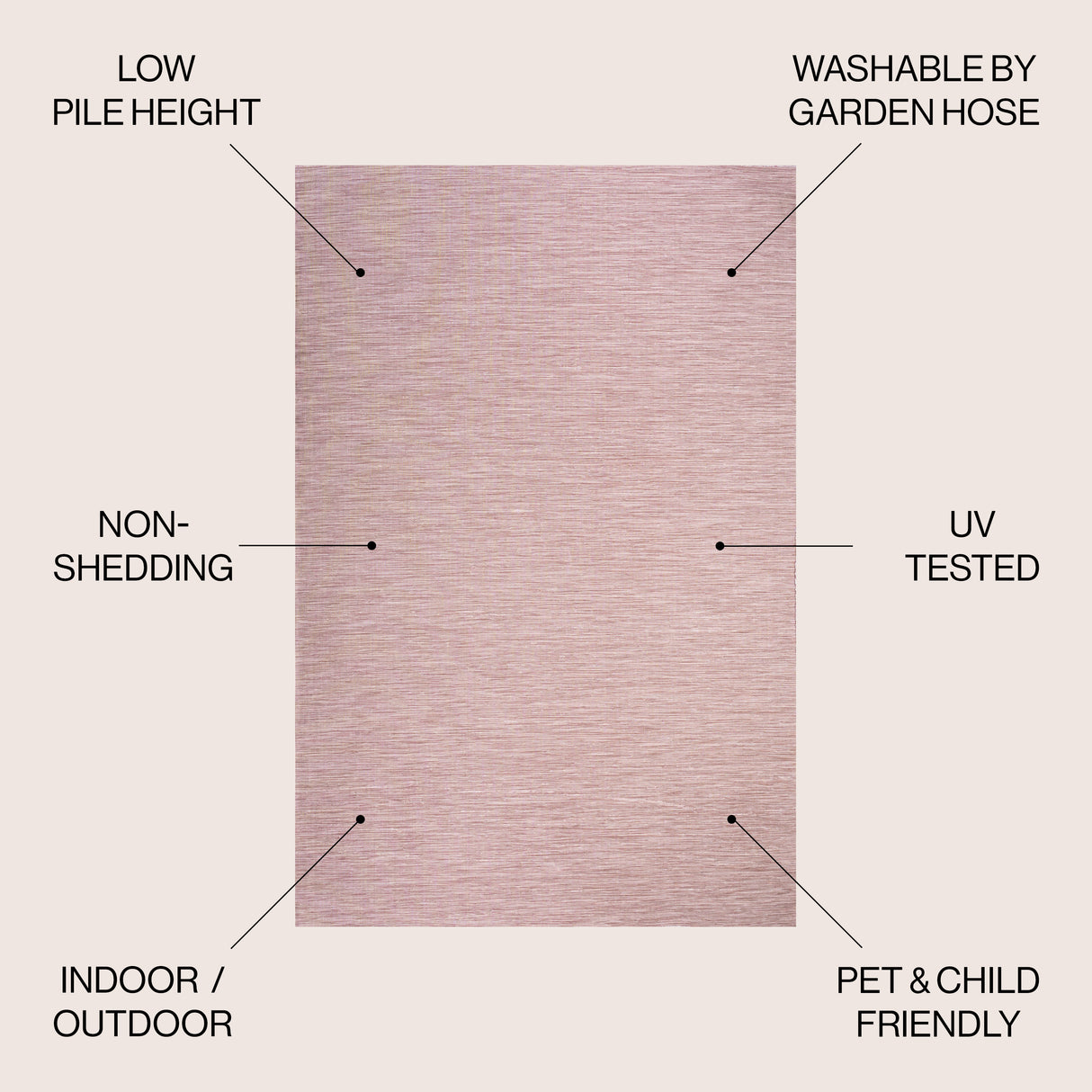Ethan Modern Flatweave Solid Indoor/Outdoor Area Rug