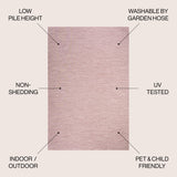 Ethan Modern Flatweave Solid Indoor/Outdoor Area Rug