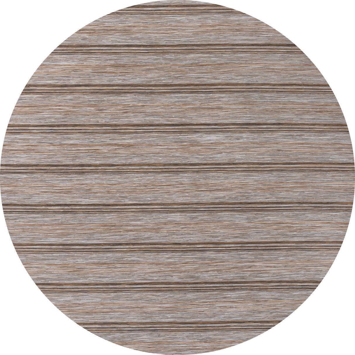 Bo Modern Farmhouse Wide Stripe Indoor/Outdoor Round Area Rug