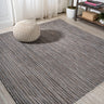 Finn Modern Unique Farmhouse Pinstripe Indoor/Outdoor Square Area Rug