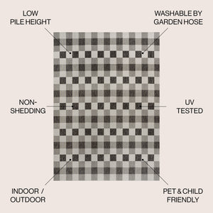 Darcy Traditional Geometric Bold Gingham Indoor/Outdoor Area Rug