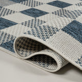 Darcy Traditional Geometric Simple  Gingham Indoor/Outdoor Area Rug