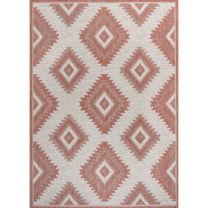 Lior Geometric Moroccan Chic Diamond Indoor/Outdoor Area Rug