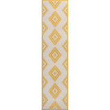 Lior Geometric Moroccan Diamond Indoor/Outdoor Runner Rug