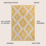 Lior Geometric Moroccan Chic Diamond Indoor/Outdoor Area Rug