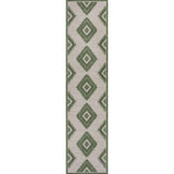 Lior Geometric Moroccan Diamond Indoor/Outdoor Runner Rug