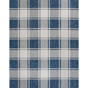 Sabine Traditional Farmhouse Bold Gingham Indoor/Outdoor Area Rug
