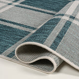 Sabine Traditional Farmhouse Bold Gingham Indoor/Outdoor Area Rug
