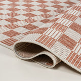 Aimee Traditional Cottage Chic Checkerboard Indoor/Outdoor Area Rug