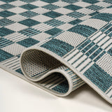 Aimee Traditional Cottage Chic Checkerboard Indoor/Outdoor Area Rug