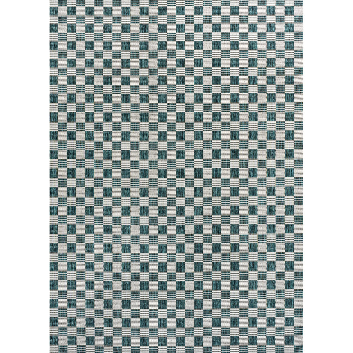 Aimee Traditional Cottage Chic Checkerboard Indoor/Outdoor Area Rug