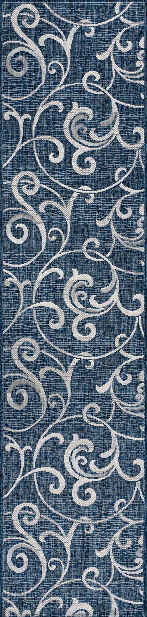 Maribel Traditional Classic All-Over Scroll Indoor/Outdoor Runner Rug