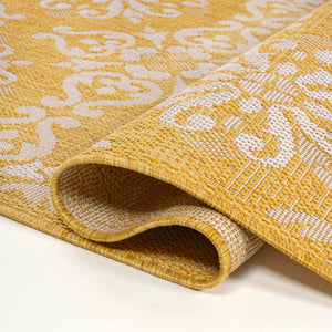 Amora Traditional Mediterranean Tile Design Indoor/Outdoor Area Rug