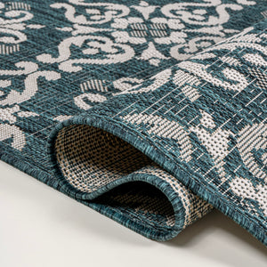 Amora Traditional Mediterranean Tile Design Indoor/Outdoor Area Rug