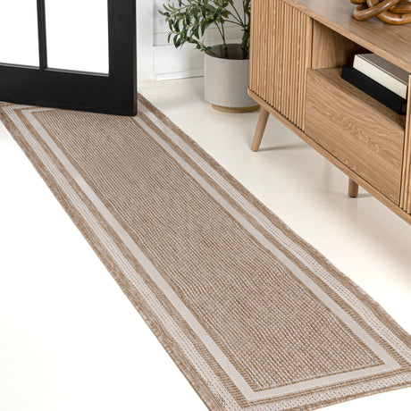Dover-Classic-3-Stripe-Border-Indoor/Outdoor-Runner-Rug-Runner-Rugs