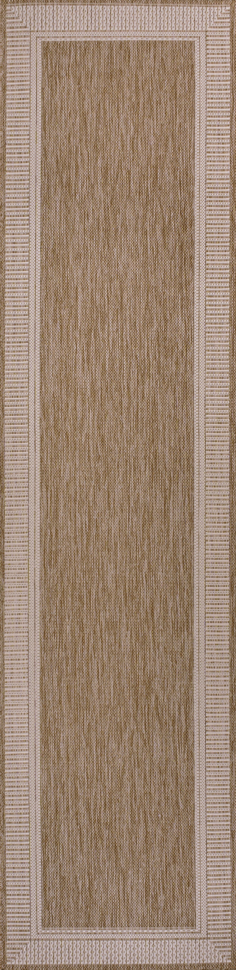 Hali Coastal Casual Wide Stripe Border Indoor/Outdoor Runner Rug