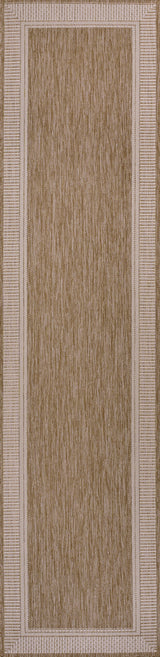 Hali Coastal Casual Wide Stripe Border Indoor/Outdoor Runner Rug