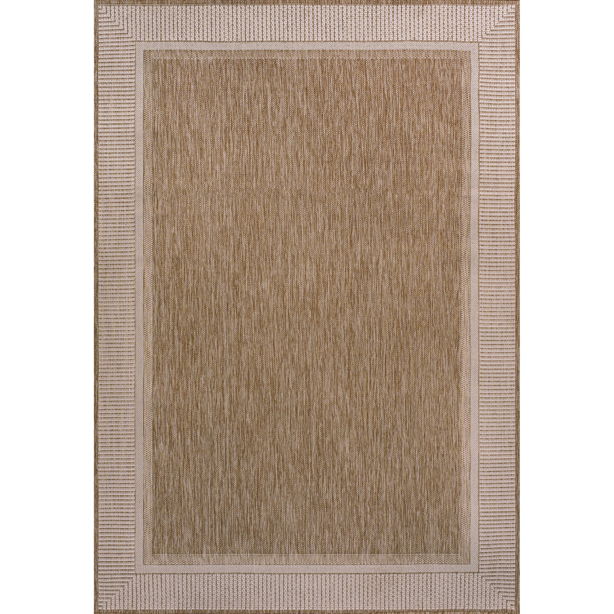 Hali Coastal Casual Wide Stripe Border Indoor/Outdoor Area Rug
