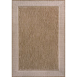 Hali Coastal Casual Wide Stripe Border Indoor/Outdoor Area Rug
