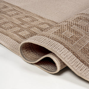 Athena Classic Geometric Border Indoor/Outdoor Runner Rug
