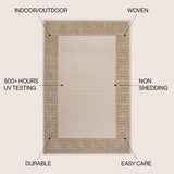 Athena Classic Geometric Border Indoor/Outdoor Area Rug