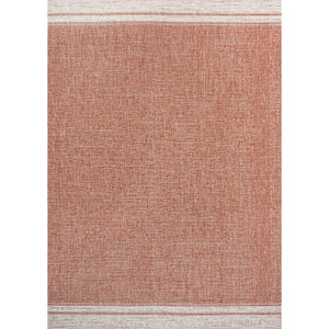 Alda Modern Minimalist Mingled Chic Solid Indoor/Outdoor Area Rug