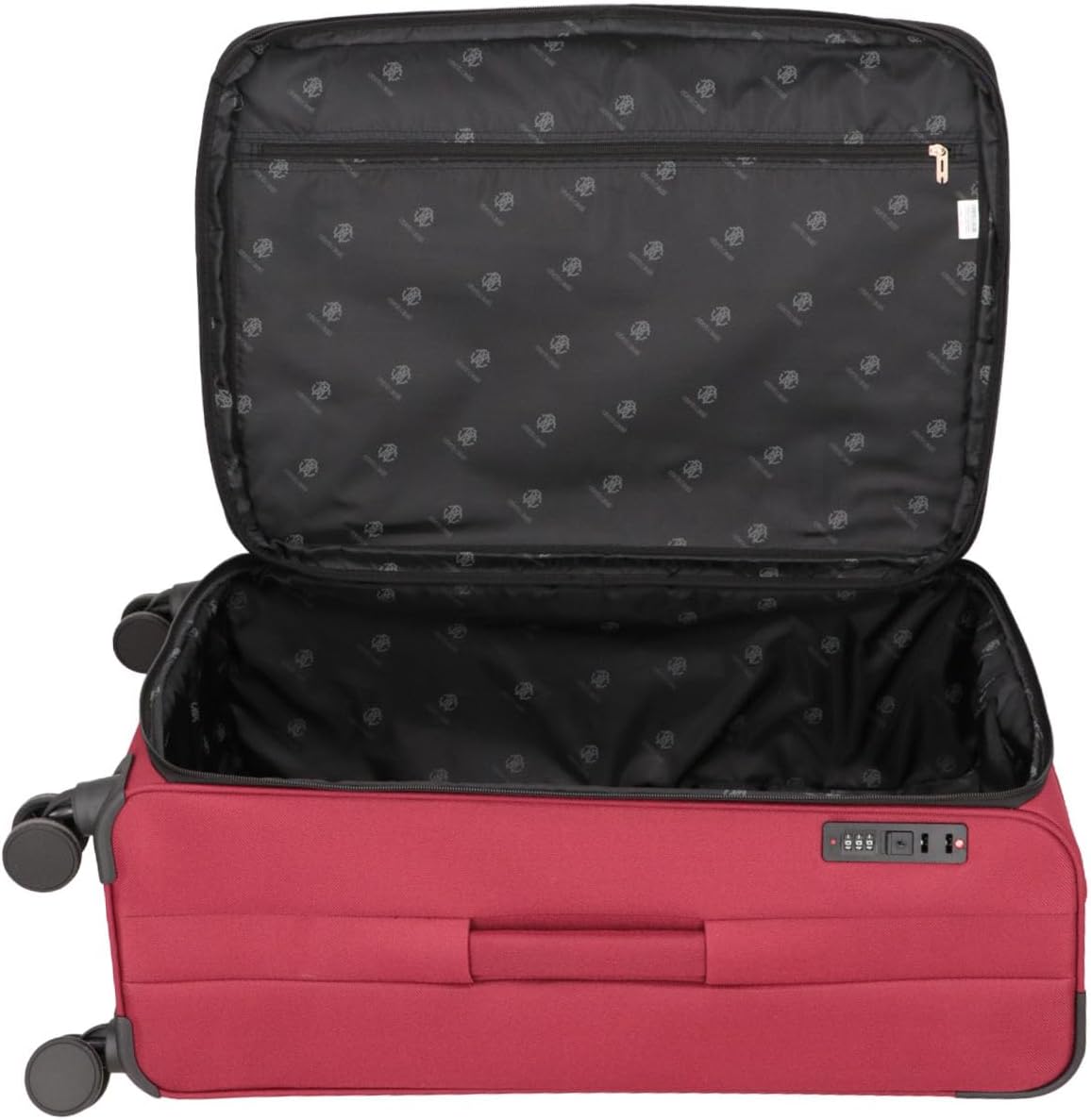 ROBERTO CAVALLI 3-Piece Softside Spinner Luggage Set – Luxury Carry-On & Checked Suitcases