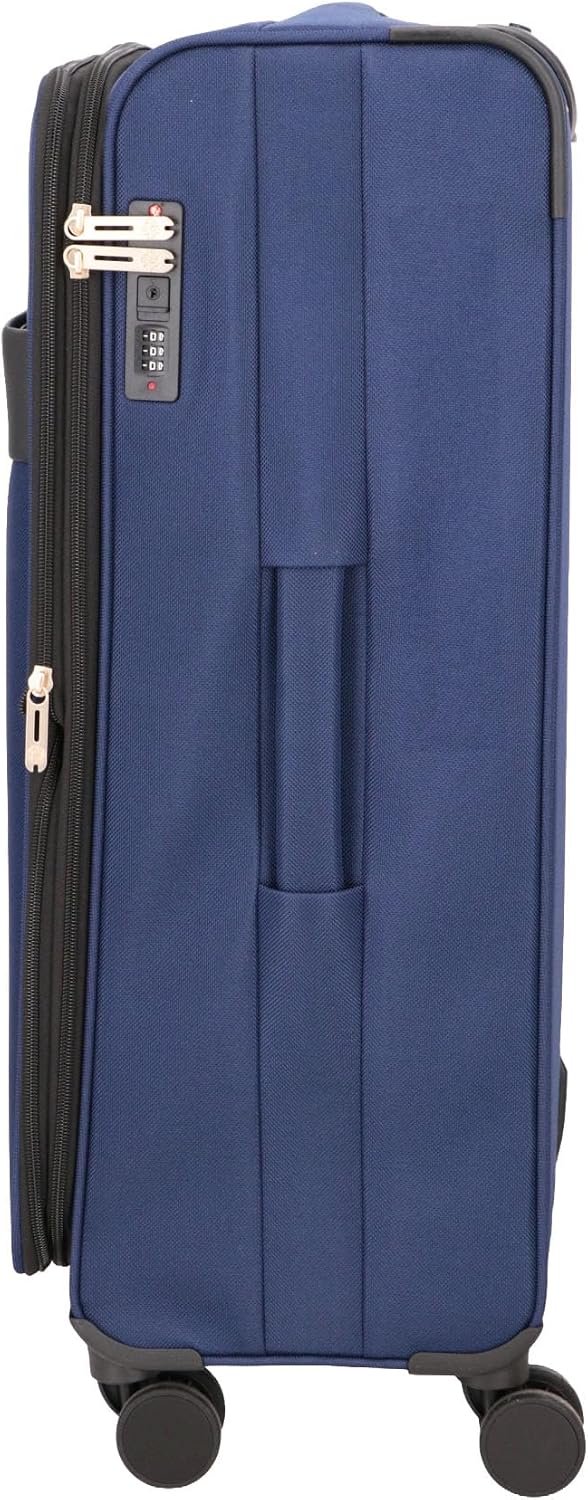 ROBERTO CAVALLI 3-Piece Softside Spinner Luggage Set – Luxury Carry-On & Checked Suitcases