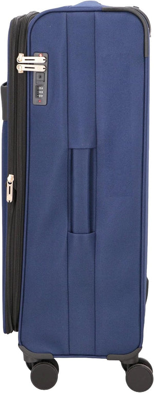 ROBERTO CAVALLI 3-Piece Softside Spinner Luggage Set – Luxury Carry-On & Checked Suitcases