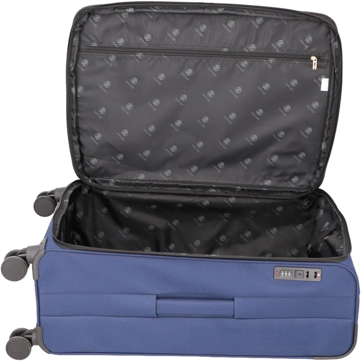 ROBERTO CAVALLI 3-Piece Softside Spinner Luggage Set – Luxury Carry-On & Checked Suitcases
