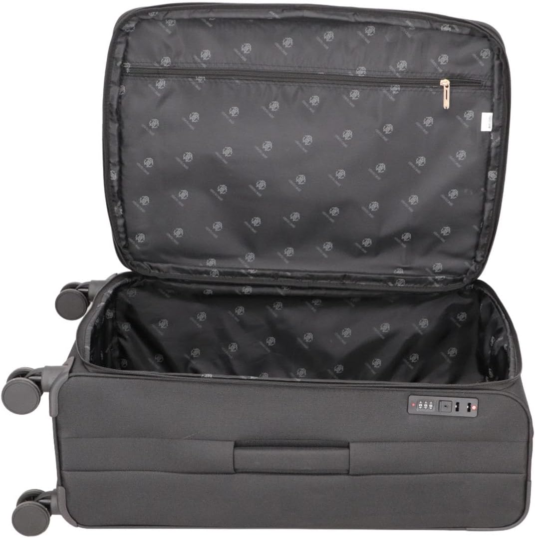 ROBERTO CAVALLI 3-Piece Softside Spinner Luggage Set – Luxury Carry-On & Checked Suitcases