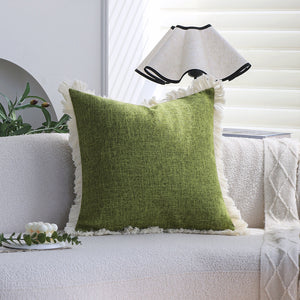 Boho-chic style lumbar throw pillow Pack of 1 size 12"x20" and 18"x18"