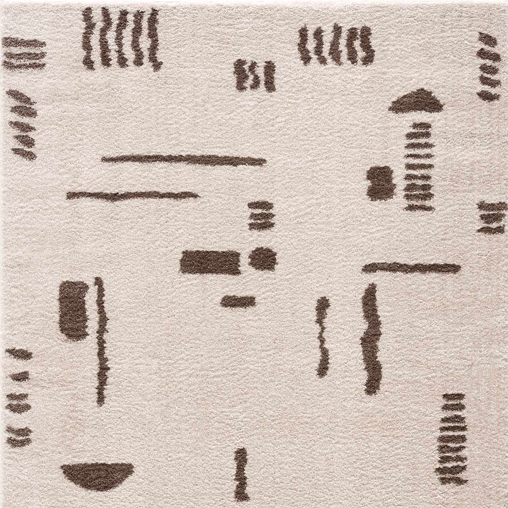 Azriel Brown Washable Area Rug