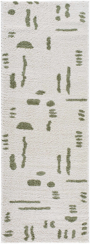 Azriel Green Washable Area Rug