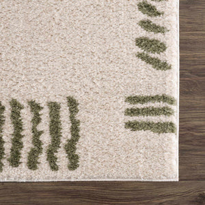 Azriel Green Washable Area Rug