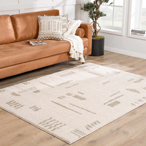 Azriel Gray Washable Area Rug