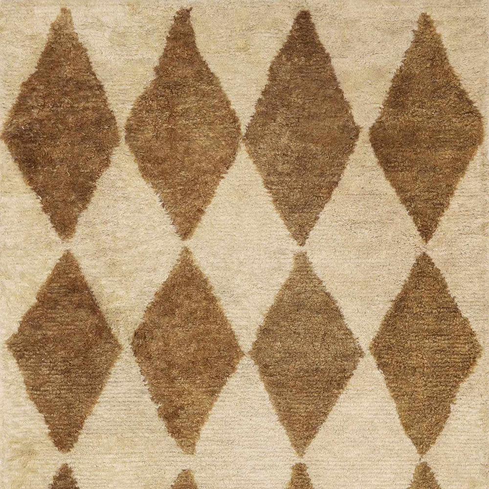 Tivka Diamond Checkered Wool Rug