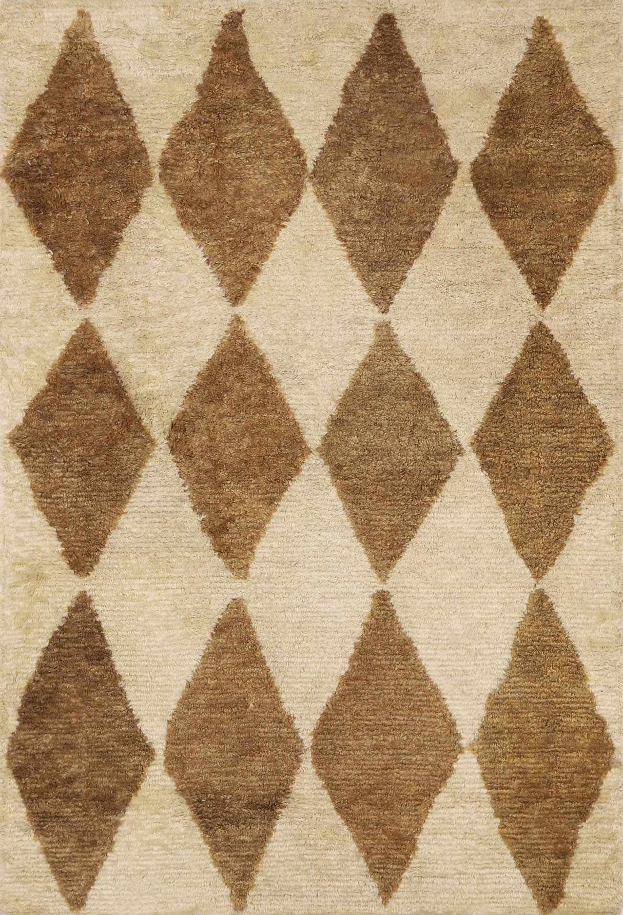 Tivka Diamond Checkered Wool Rug