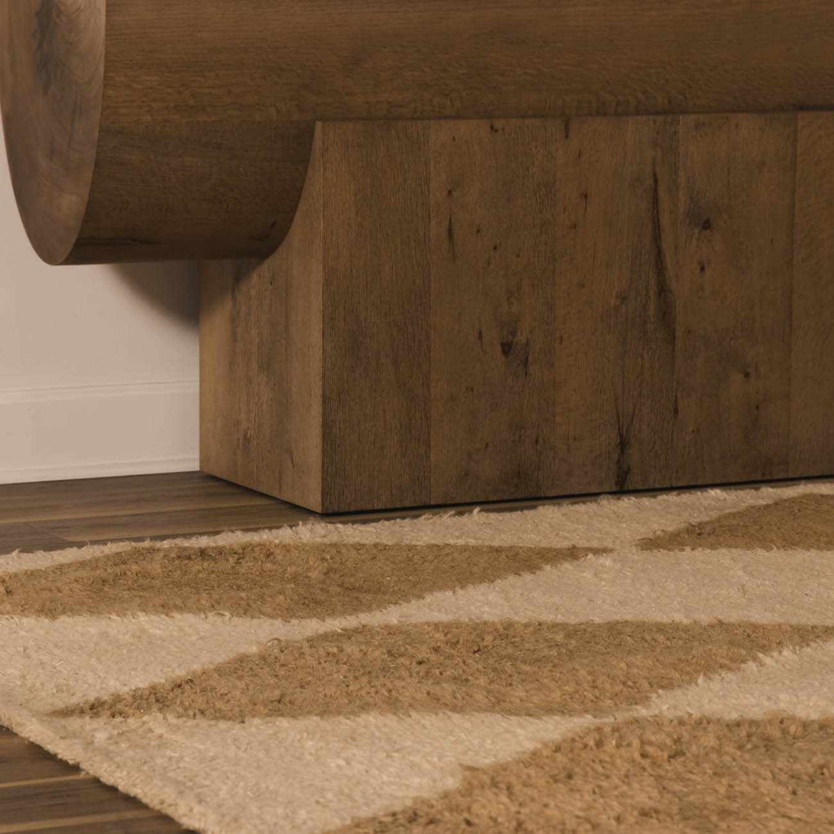 Tivka Diamond Checkered Wool Rug