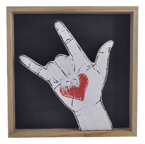 Love finger sign