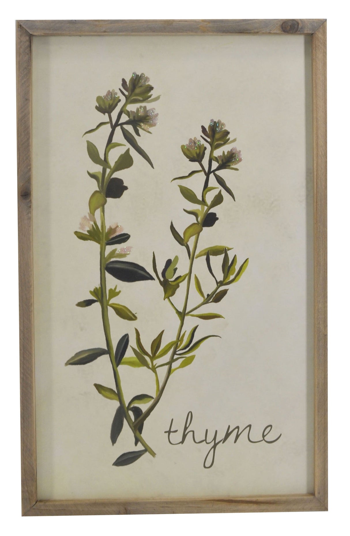 Rectangle thyme wall sign