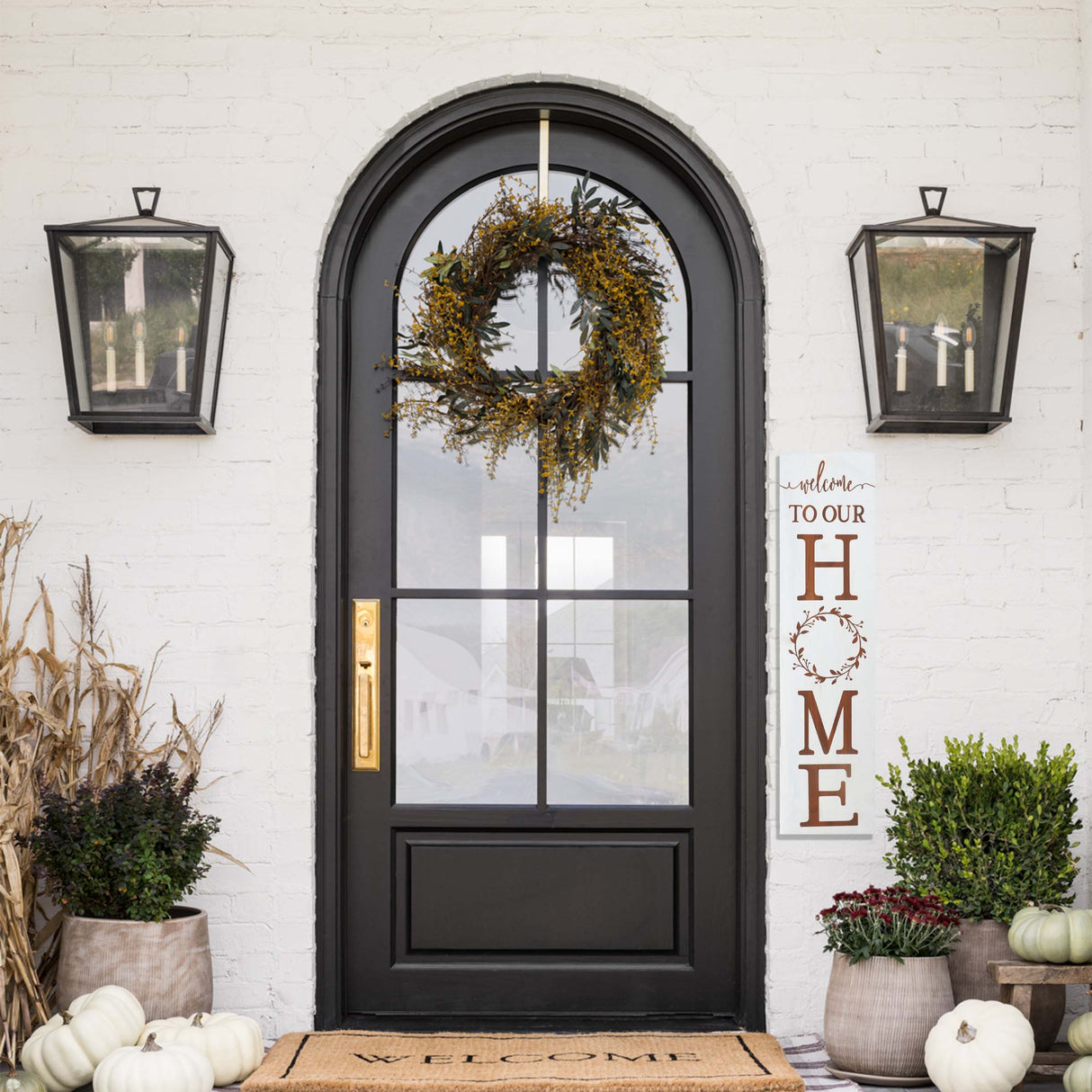 Home reversible porch sign