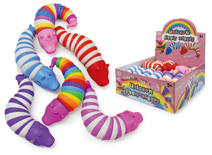 4-Pack Jiggle Wiggle 7-Inch Jumbo Fidget Slug Toy