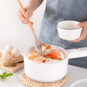 Silicone Kitchen Utensil Set with Bamboo Handles 12 Piece Set