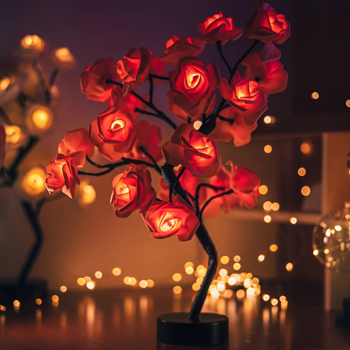 LED Rose Lamp Romantic Light Up Flower Night Light Valentine Gift