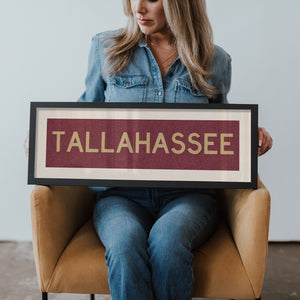Framed Tallahassee Garnet Bus Scroll